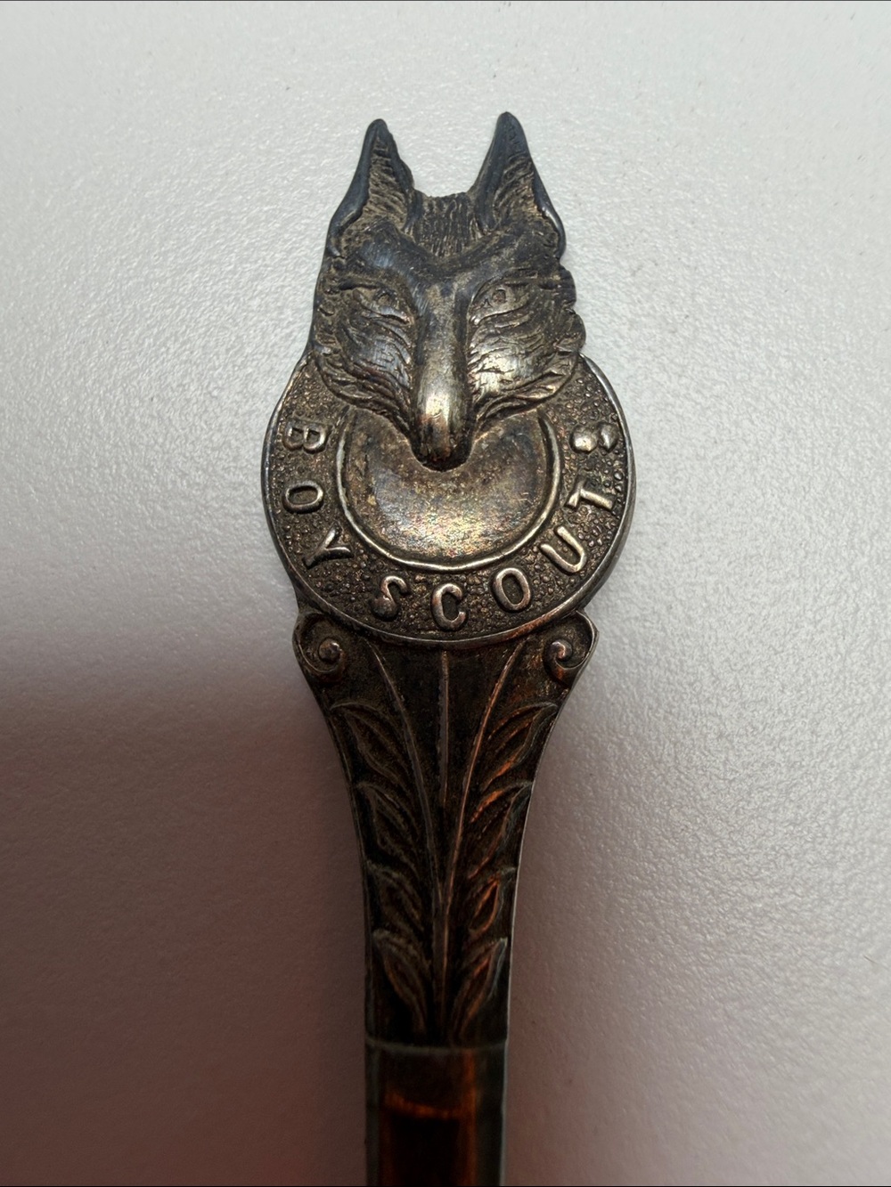vintage silver-plated Boy Scouts souvenir spoon 1950-60